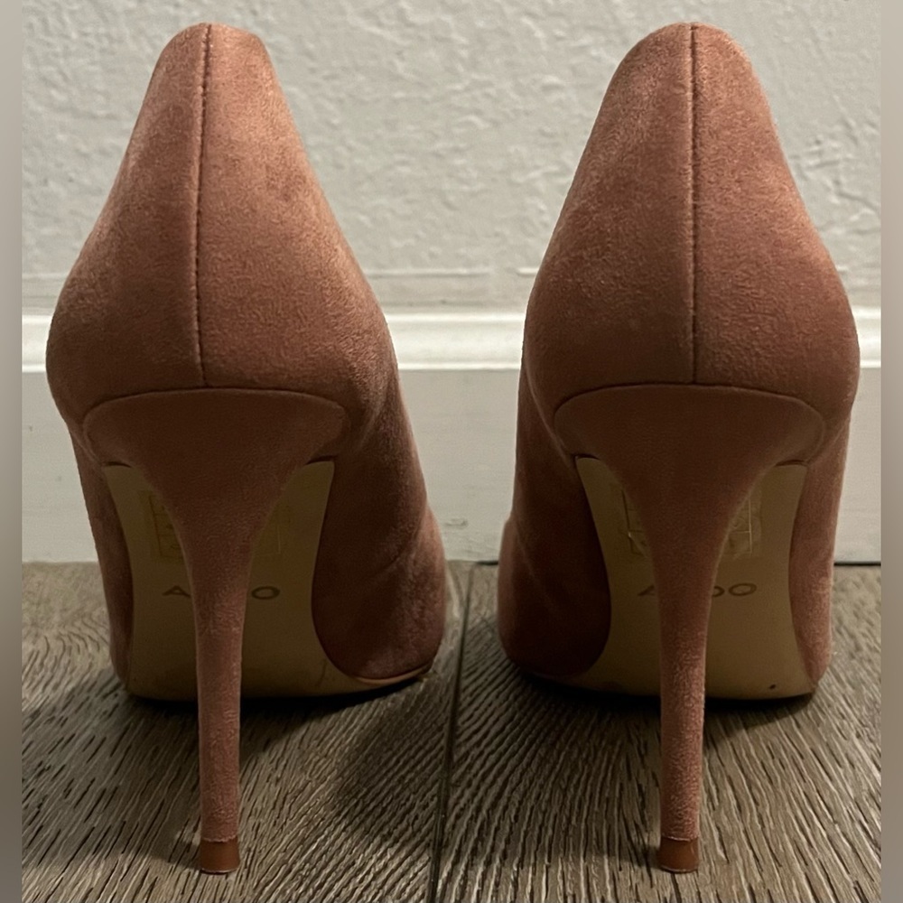 Aldo Praline Suede 3 7/8” Stiletto Women’s Heels size 7.5 - Picture 2 of 5